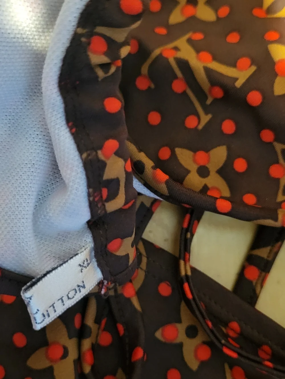 Inspired By L.V.Red and Brown Monogram Bikini - Picture 5 of 5